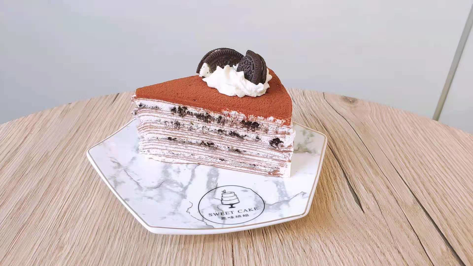 Vicky's Bakery Recipe: Oreo Mille Crepe 奥利奥法式千层蛋糕