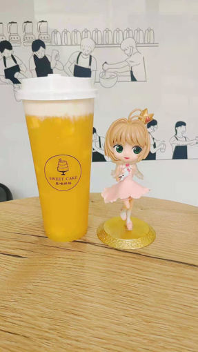 Image de 芝芝芒芒 the a la mangue de creme au fromage （froid）