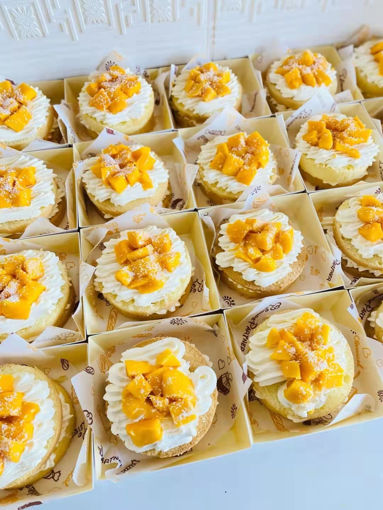 Image de 芒果盒子蛋糕 gateau en boite a la mangue