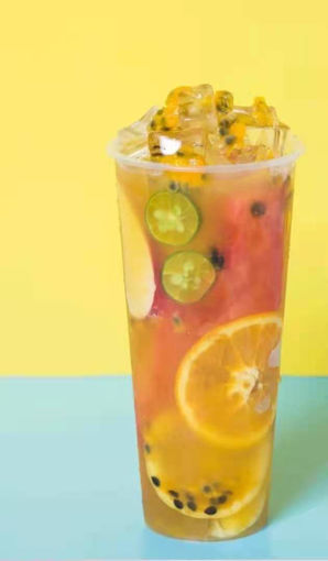 Image de 【第二杯半价限时活动】王炸水果茶两杯11.5€ （Deuxieme a moitie prix）
