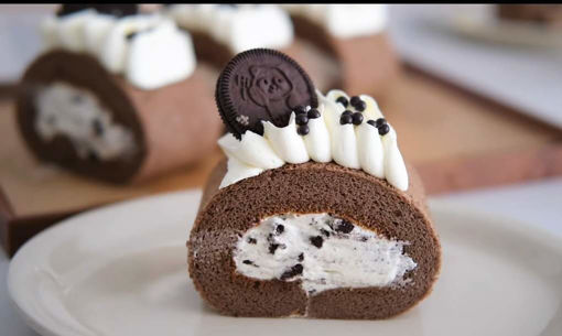 Image de 巧克力蛋糕卷 Rouleau de gâteau au chocolat