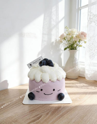 Image de 【26年3月新品】巧克力蓝莓jullycat 单人小蛋糕 Gâteau au chocolat et aux myrtilles