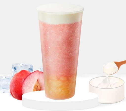 Image de 芝芝桃桃peche smoothie a la creme cheese （avec the）