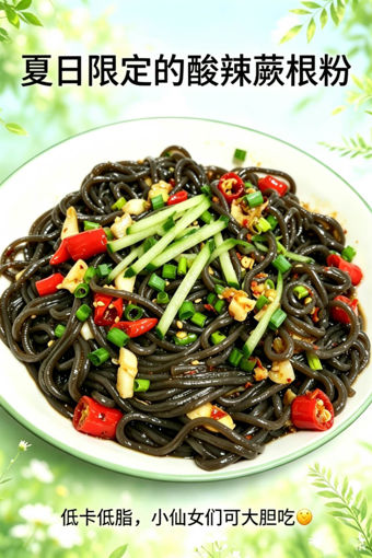 Image de 凉拌酸辣蕨根粉🌶🌶  racine de fougère pimenté