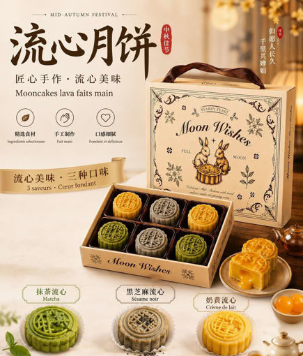 Image de 【2026年月饼】6个装流心月饼礼盒